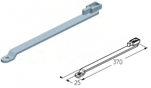 ALUTECH DP2010 - 404406000 Тяга для доводчика DP2010 для подъёмных секционных ворот